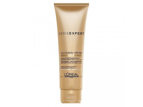 L’Oreal Gold Quinoa+Protein Absolut Repair Cream Labai pažeistų plaukų apsauginis kremas 125ml